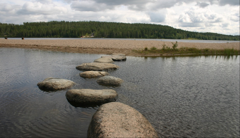A series of stepping stones